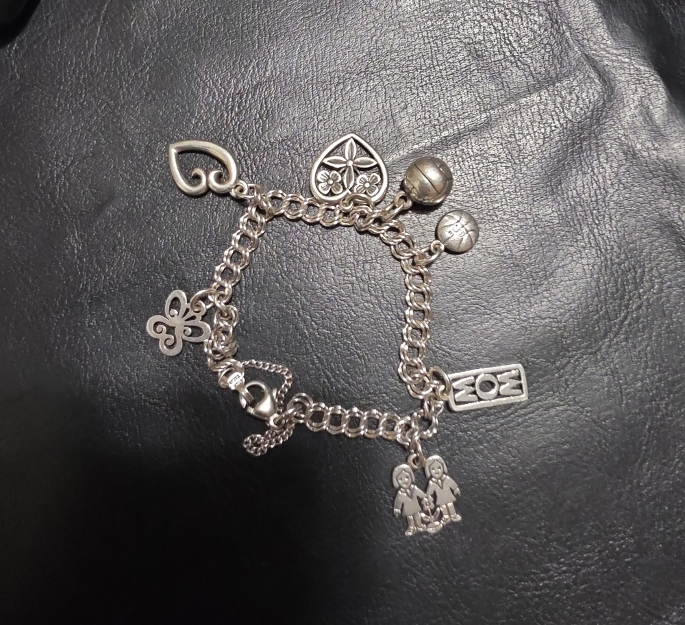 James Avery Sterling Silver Multi-Charm Bracelet in Silver